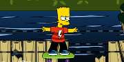 Bart Simpson Skateboarding