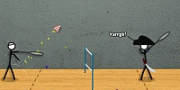 Stick Figure Badminton 2