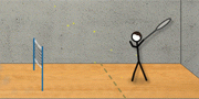 Stick Figure Badminton